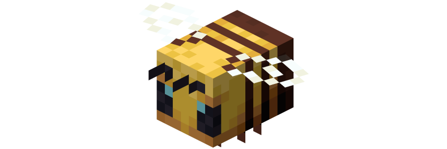 Beebot's Unofficial Logo, a Bee From Minecraft.